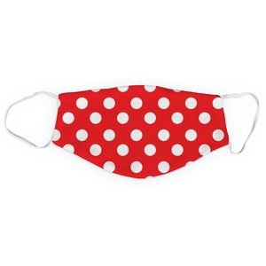 Red and white polka dot face mask Minnie Mouse